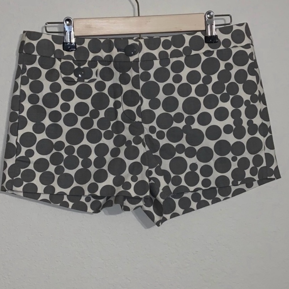 J. Crew Gray and White Bermudas with Dynamic Pattern